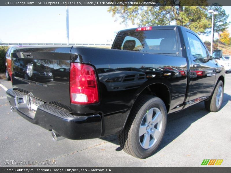 Black / Dark Slate Gray/Medium Graystone 2012 Dodge Ram 1500 Express Regular Cab