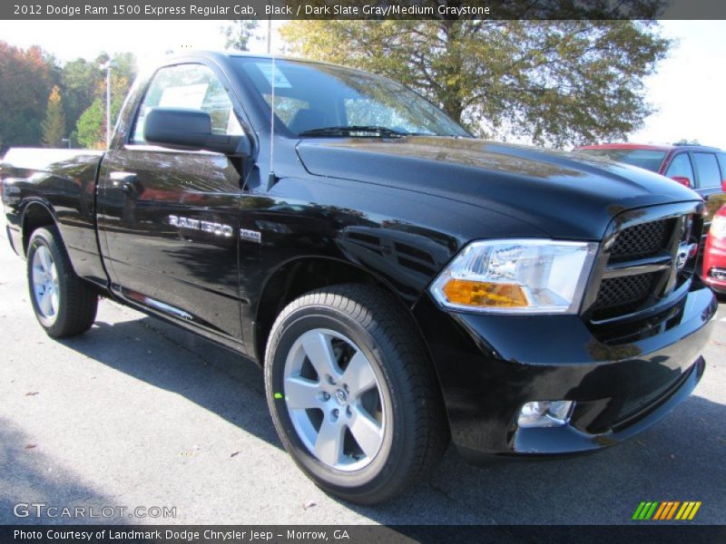 Black / Dark Slate Gray/Medium Graystone 2012 Dodge Ram 1500 Express Regular Cab