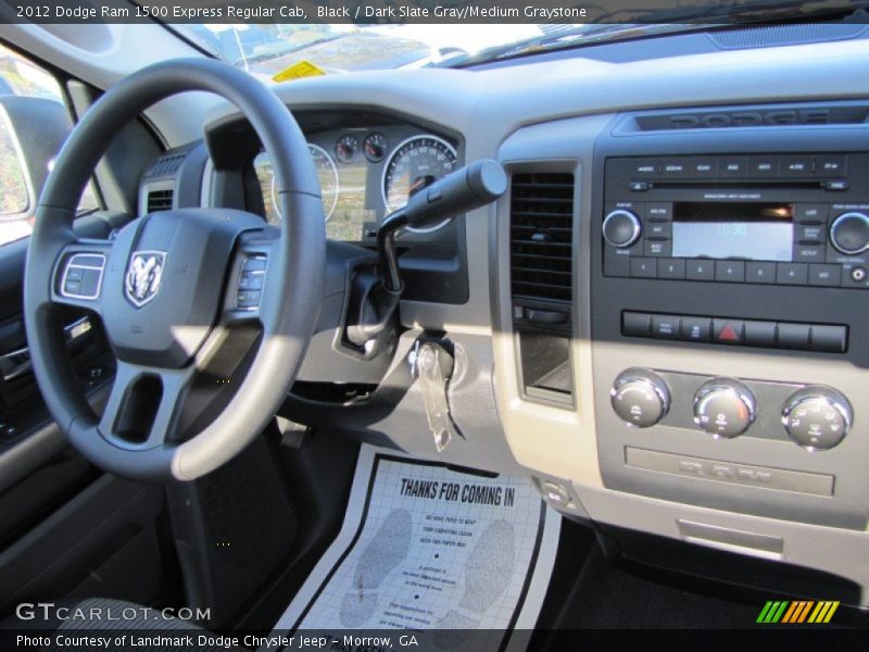 Black / Dark Slate Gray/Medium Graystone 2012 Dodge Ram 1500 Express Regular Cab