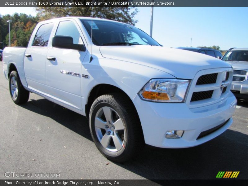 Bright White / Dark Slate Gray/Medium Graystone 2012 Dodge Ram 1500 Express Crew Cab