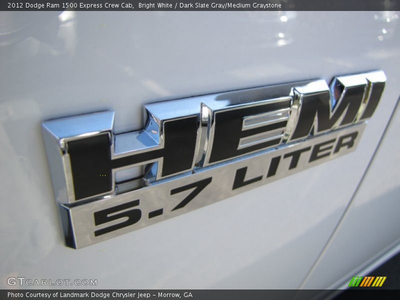 Bright White / Dark Slate Gray/Medium Graystone 2012 Dodge Ram 1500 Express Crew Cab