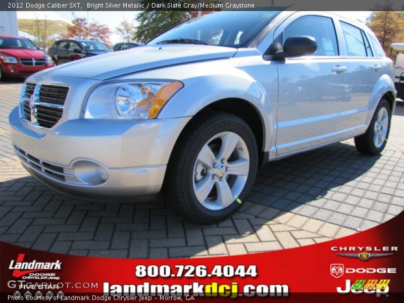 Bright Silver Metallic / Dark Slate Gray/Medium Graystone 2012 Dodge Caliber SXT