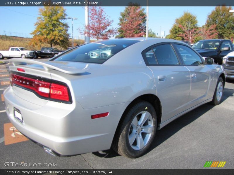 Bright Silver Metallic / Black 2012 Dodge Charger SXT