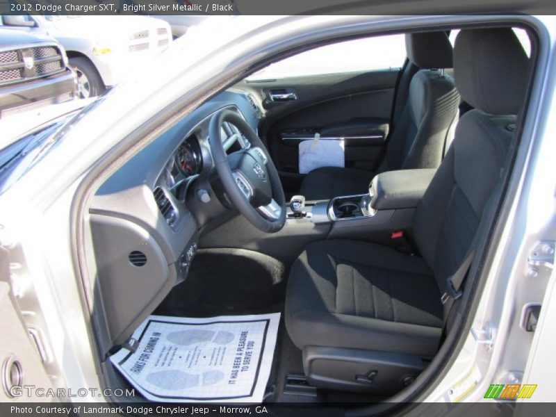 Bright Silver Metallic / Black 2012 Dodge Charger SXT