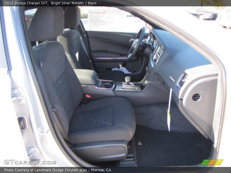 Bright Silver Metallic / Black 2012 Dodge Charger SXT