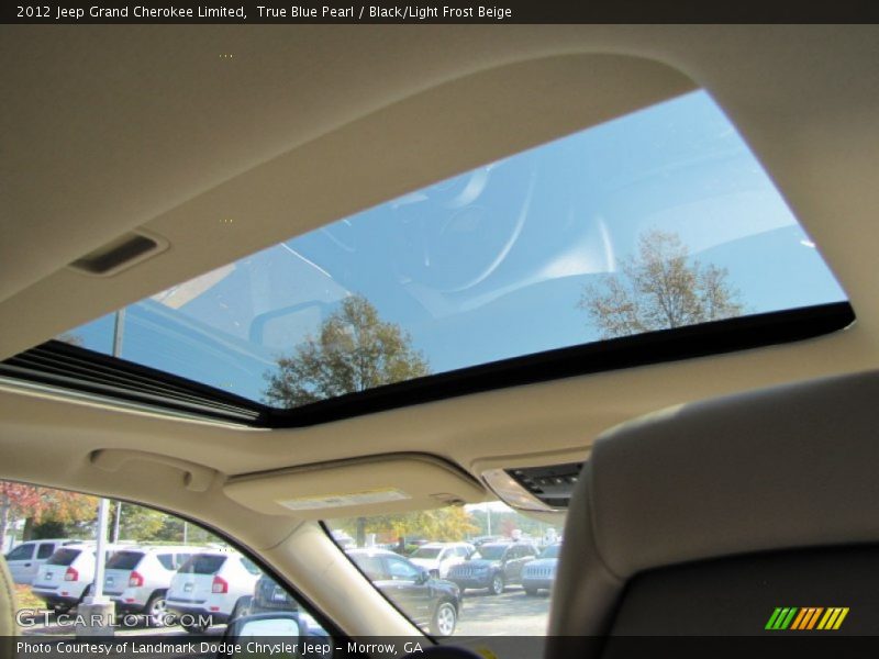 True Blue Pearl / Black/Light Frost Beige 2012 Jeep Grand Cherokee Limited