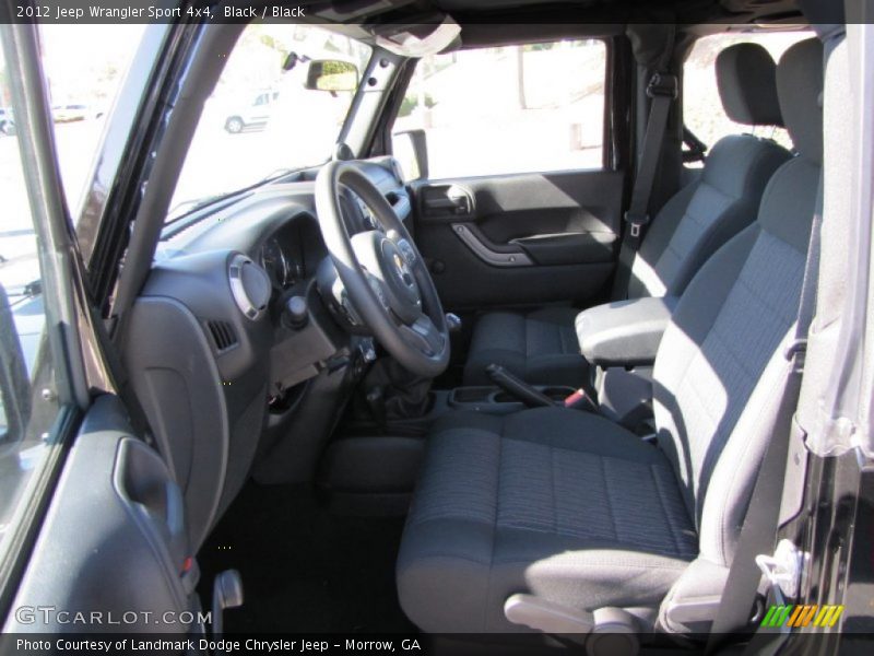 Black / Black 2012 Jeep Wrangler Sport 4x4