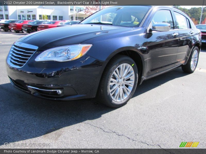 Blackberry Pearl Coat / Black/Light Frost 2012 Chrysler 200 Limited Sedan