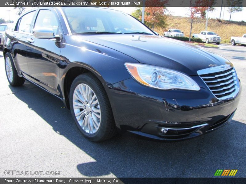 Blackberry Pearl Coat / Black/Light Frost 2012 Chrysler 200 Limited Sedan