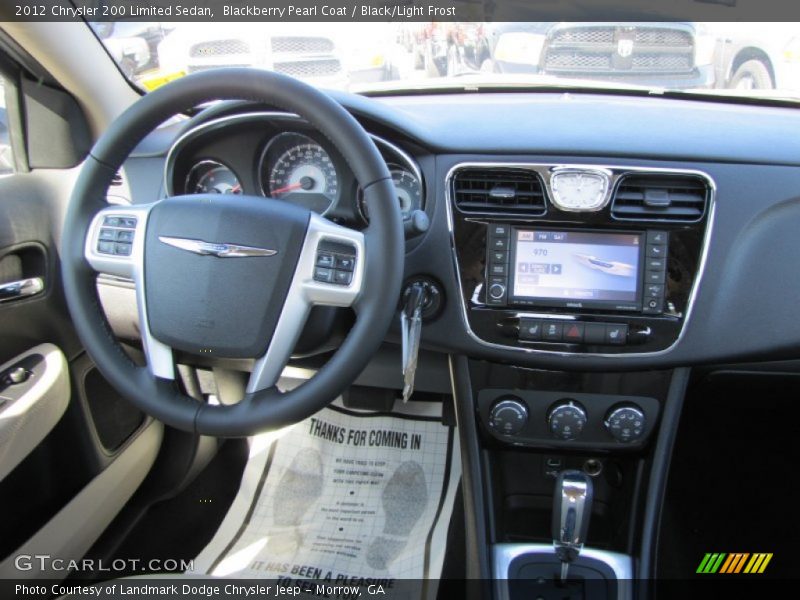 Blackberry Pearl Coat / Black/Light Frost 2012 Chrysler 200 Limited Sedan