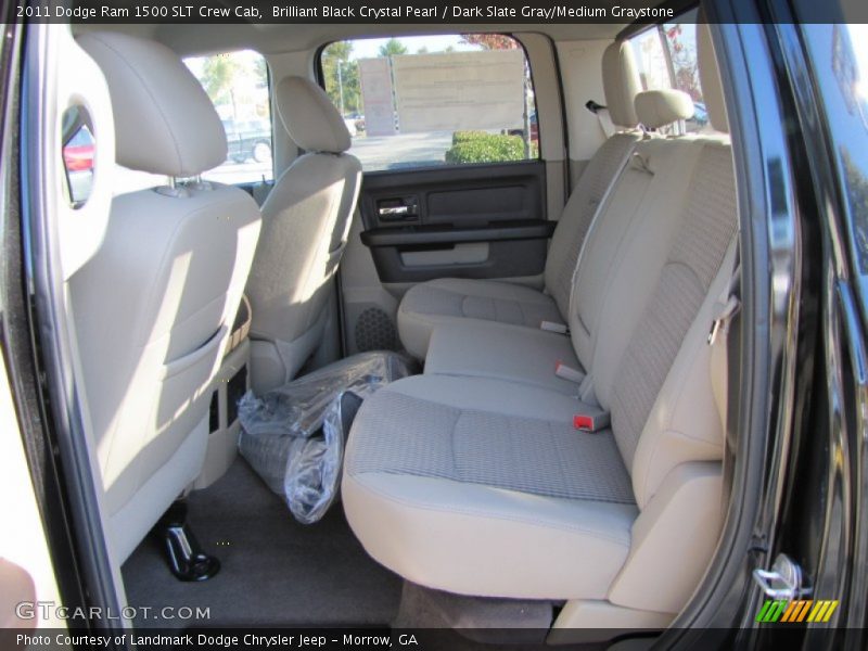 Brilliant Black Crystal Pearl / Dark Slate Gray/Medium Graystone 2011 Dodge Ram 1500 SLT Crew Cab