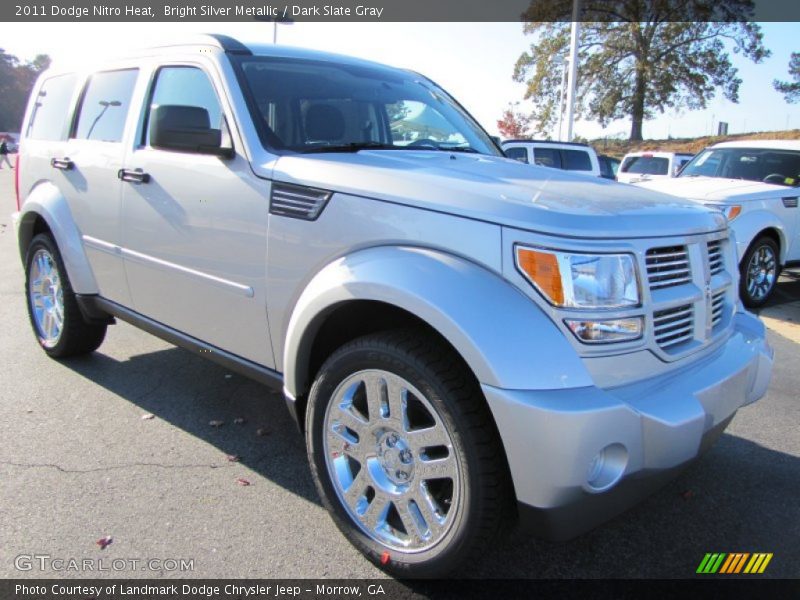 Bright Silver Metallic / Dark Slate Gray 2011 Dodge Nitro Heat