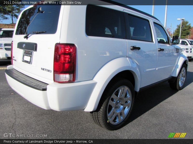 Bright White / Dark Slate Gray 2011 Dodge Nitro Heat