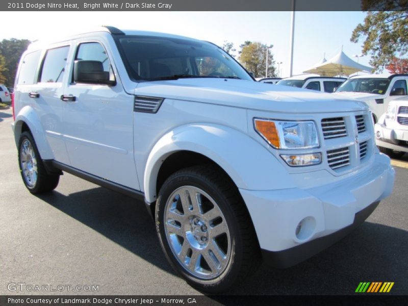 Bright White / Dark Slate Gray 2011 Dodge Nitro Heat