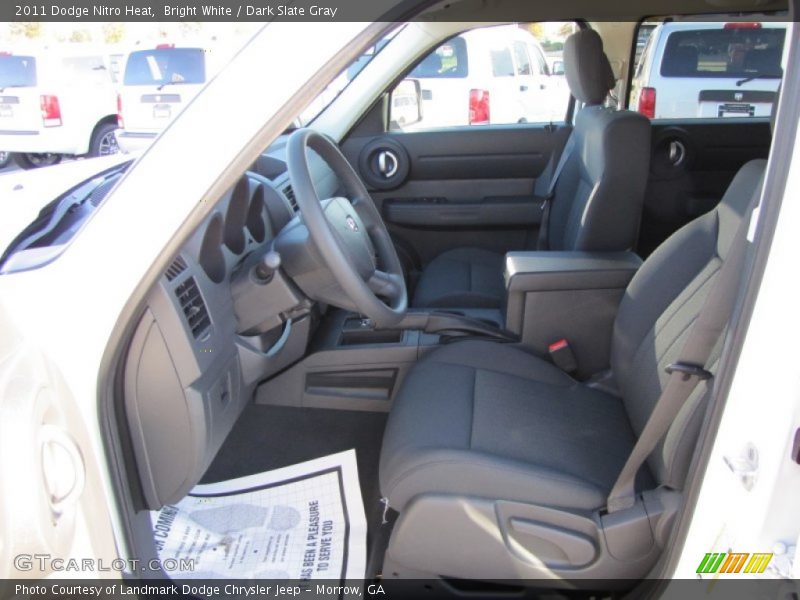 Bright White / Dark Slate Gray 2011 Dodge Nitro Heat
