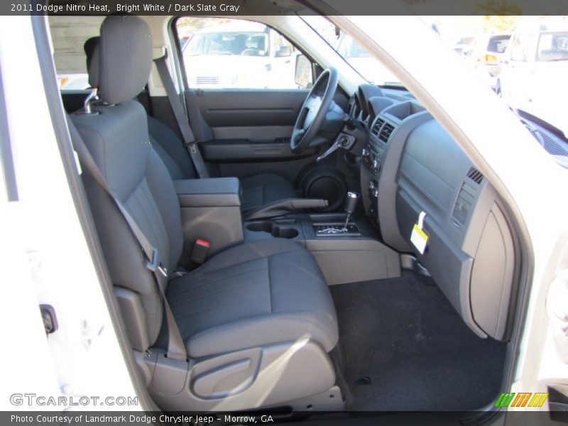 Bright White / Dark Slate Gray 2011 Dodge Nitro Heat