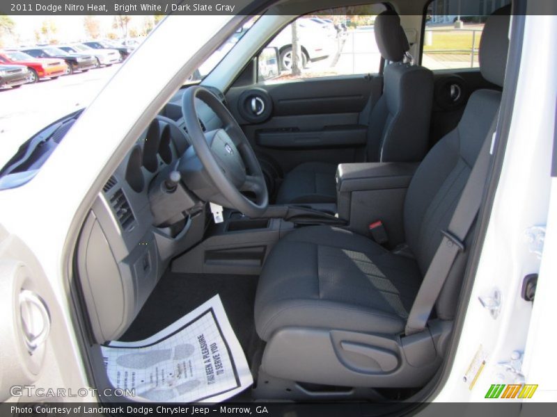 Bright White / Dark Slate Gray 2011 Dodge Nitro Heat