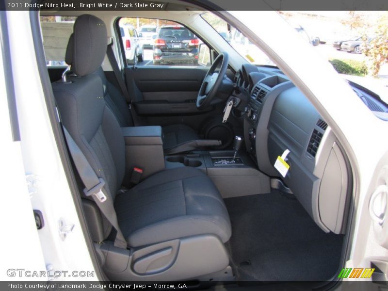 Bright White / Dark Slate Gray 2011 Dodge Nitro Heat
