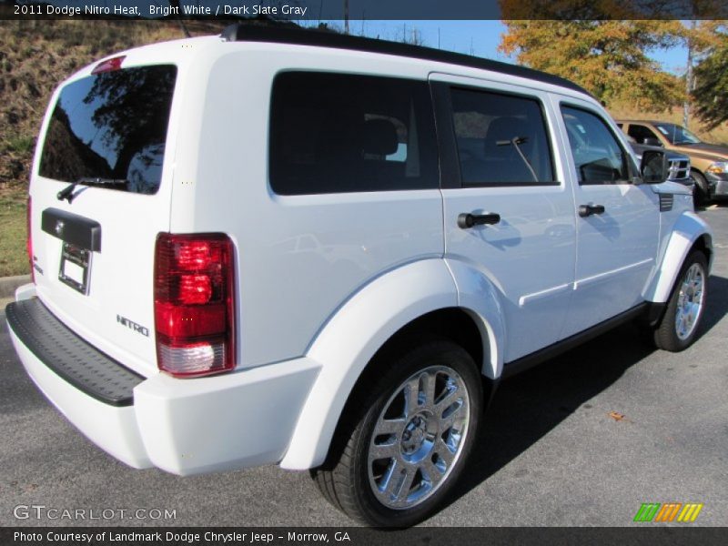 Bright White / Dark Slate Gray 2011 Dodge Nitro Heat