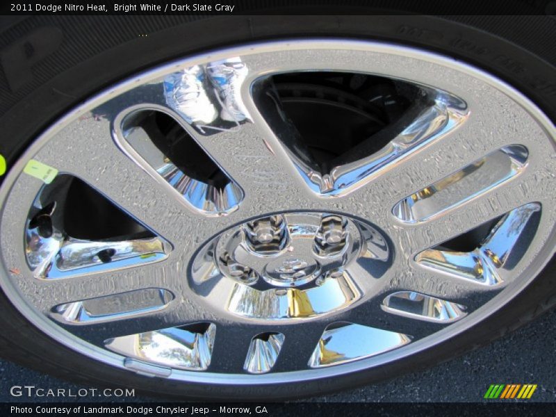 Bright White / Dark Slate Gray 2011 Dodge Nitro Heat