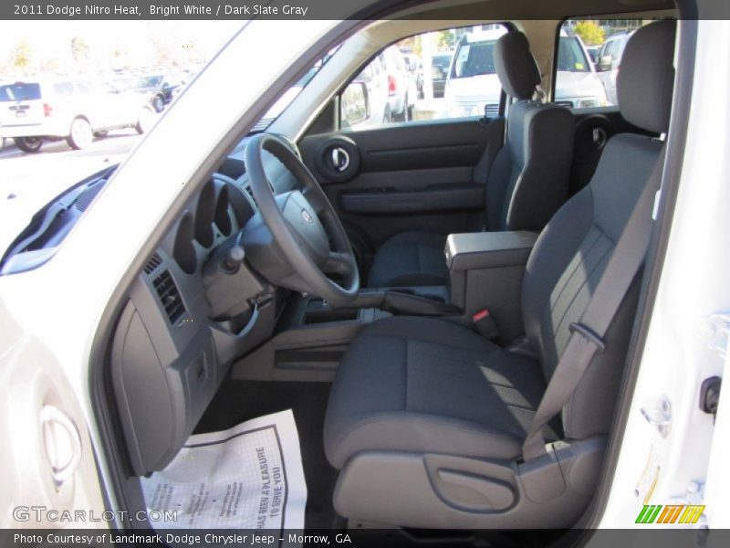 Bright White / Dark Slate Gray 2011 Dodge Nitro Heat