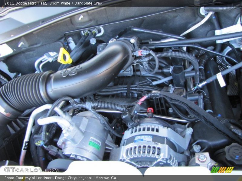 Bright White / Dark Slate Gray 2011 Dodge Nitro Heat