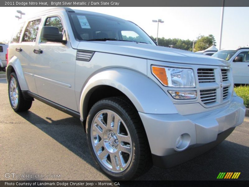 Bright Silver Metallic / Dark Slate Gray 2011 Dodge Nitro Heat