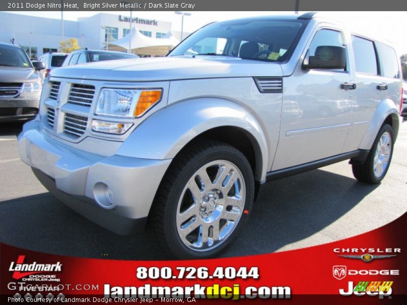 Bright Silver Metallic / Dark Slate Gray 2011 Dodge Nitro Heat