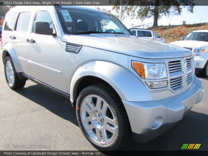 Bright Silver Metallic / Dark Slate Gray 2011 Dodge Nitro Heat