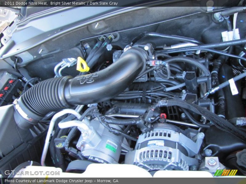 Bright Silver Metallic / Dark Slate Gray 2011 Dodge Nitro Heat