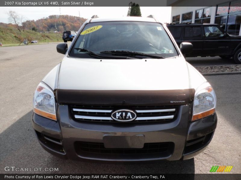 Satin Silver / Beige 2007 Kia Sportage LX V6 4WD