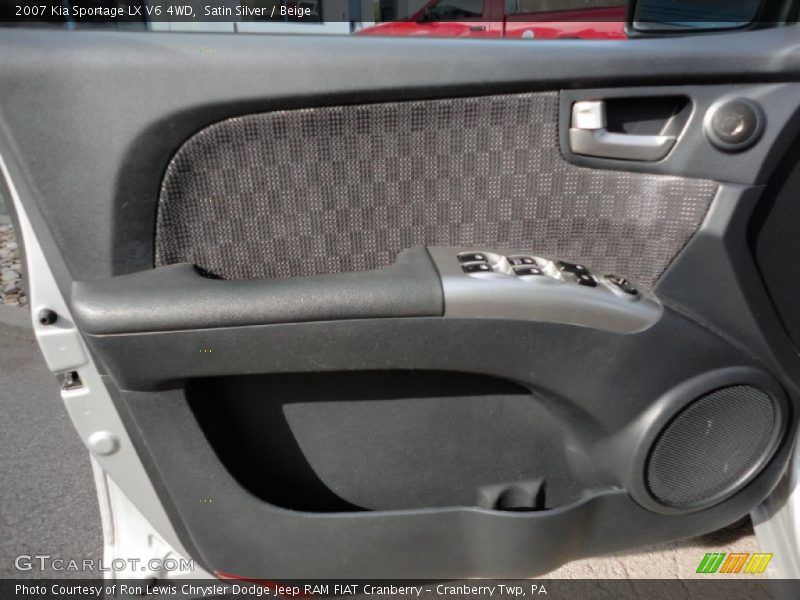 Satin Silver / Beige 2007 Kia Sportage LX V6 4WD