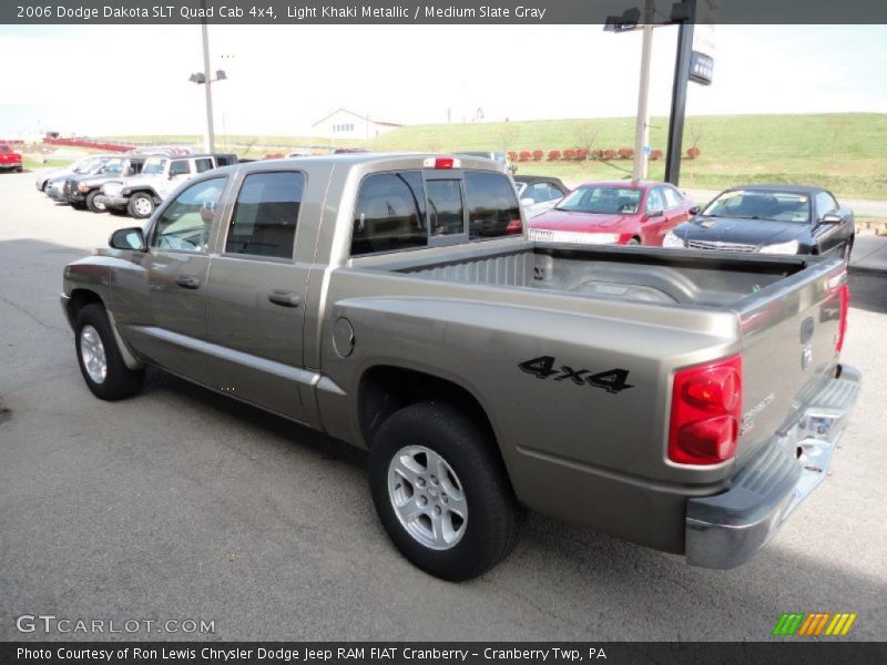 Light Khaki Metallic / Medium Slate Gray 2006 Dodge Dakota SLT Quad Cab 4x4
