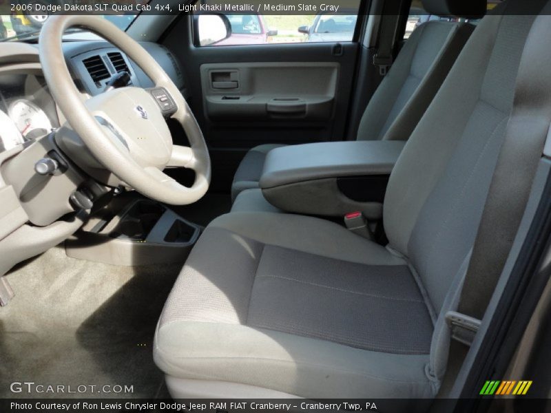 Light Khaki Metallic / Medium Slate Gray 2006 Dodge Dakota SLT Quad Cab 4x4
