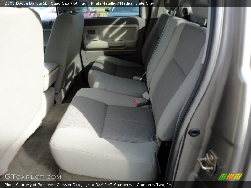 Light Khaki Metallic / Medium Slate Gray 2006 Dodge Dakota SLT Quad Cab 4x4