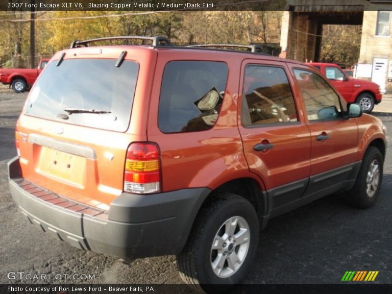 Blazing Copper Metallic / Medium/Dark Flint 2007 Ford Escape XLT V6