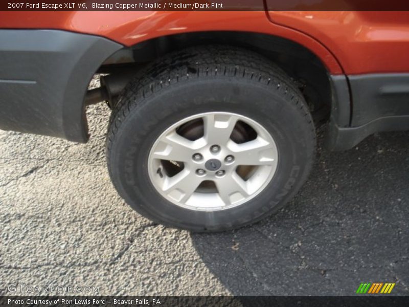 Blazing Copper Metallic / Medium/Dark Flint 2007 Ford Escape XLT V6