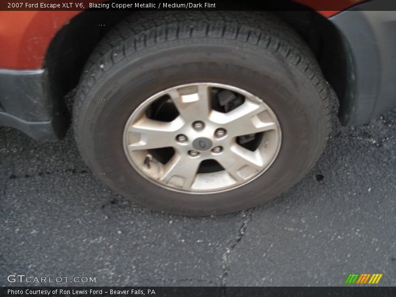 Blazing Copper Metallic / Medium/Dark Flint 2007 Ford Escape XLT V6