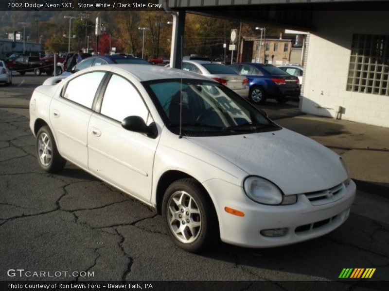 Stone White / Dark Slate Gray 2002 Dodge Neon SXT
