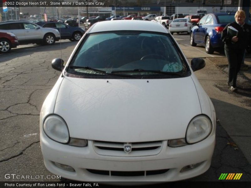 Stone White / Dark Slate Gray 2002 Dodge Neon SXT