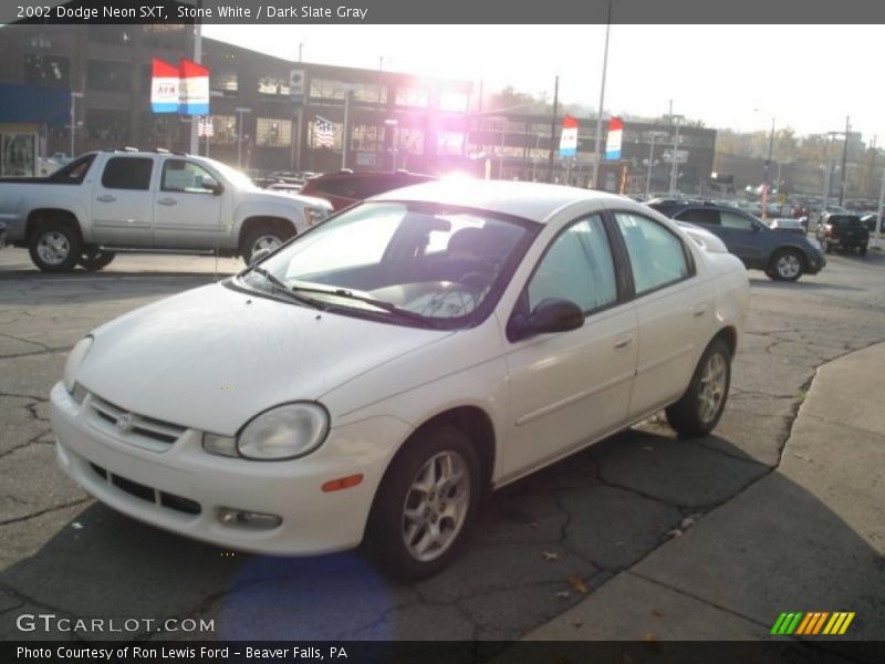 Stone White / Dark Slate Gray 2002 Dodge Neon SXT