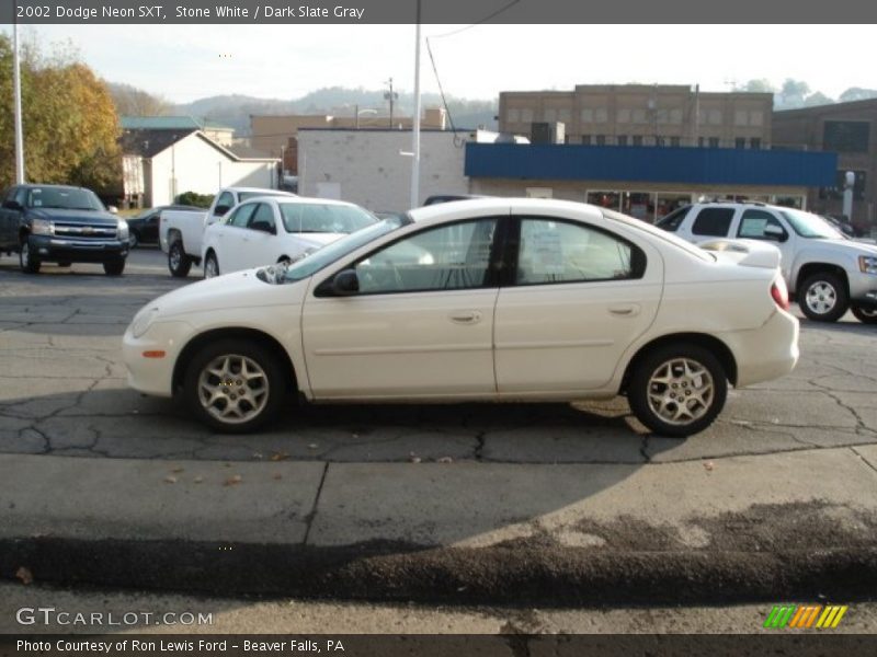 Stone White / Dark Slate Gray 2002 Dodge Neon SXT