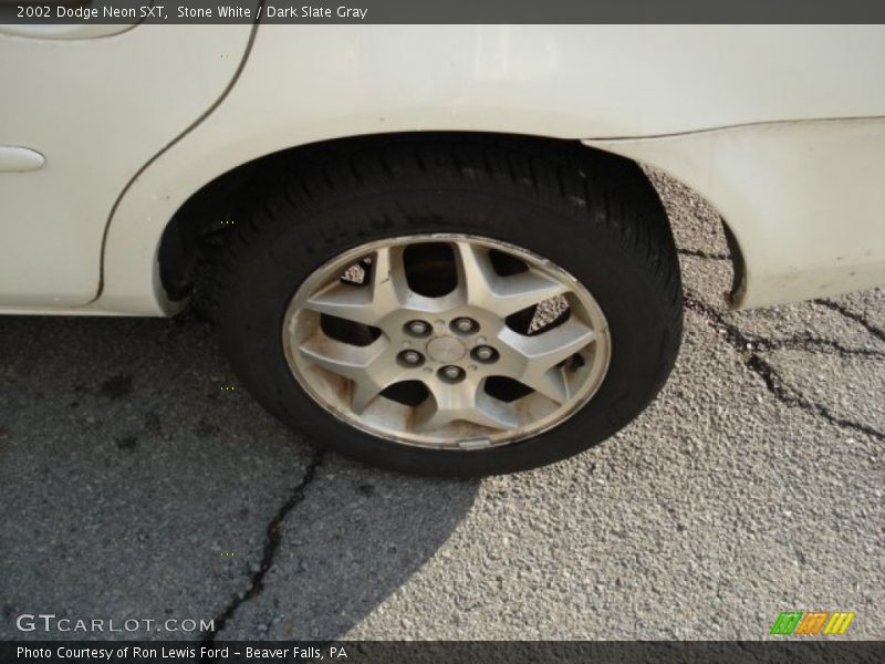 Stone White / Dark Slate Gray 2002 Dodge Neon SXT
