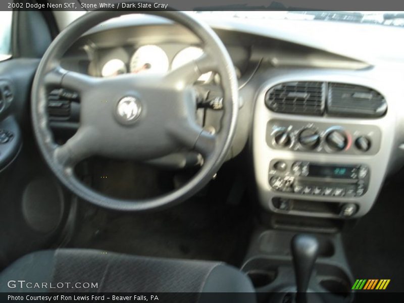 Stone White / Dark Slate Gray 2002 Dodge Neon SXT