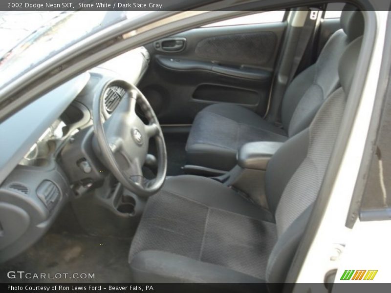 Stone White / Dark Slate Gray 2002 Dodge Neon SXT