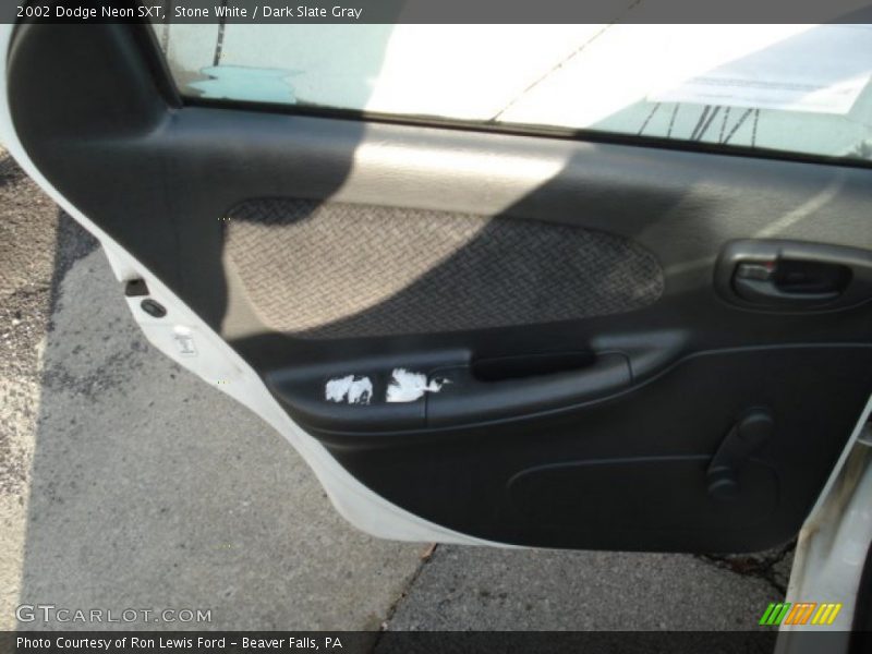 Stone White / Dark Slate Gray 2002 Dodge Neon SXT