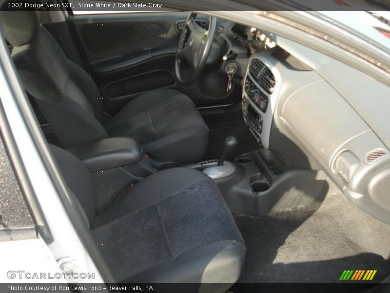 Stone White / Dark Slate Gray 2002 Dodge Neon SXT