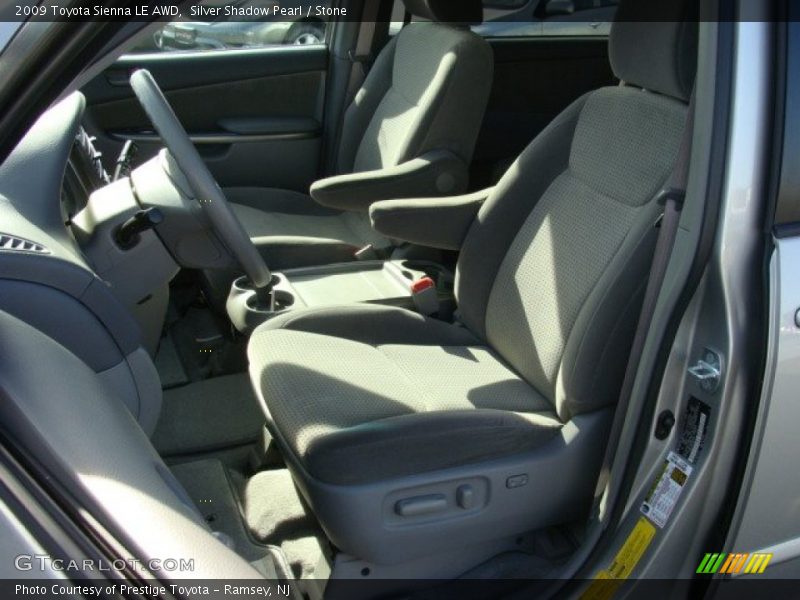 Silver Shadow Pearl / Stone 2009 Toyota Sienna LE AWD
