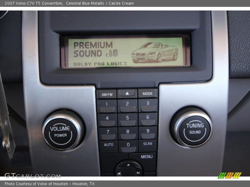 Celestial Blue Metallic / Calcite Cream 2007 Volvo C70 T5 Convertible