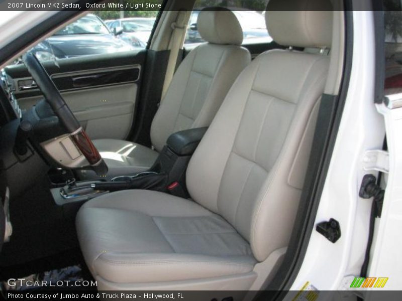 Oxford White / Light Stone 2007 Lincoln MKZ Sedan